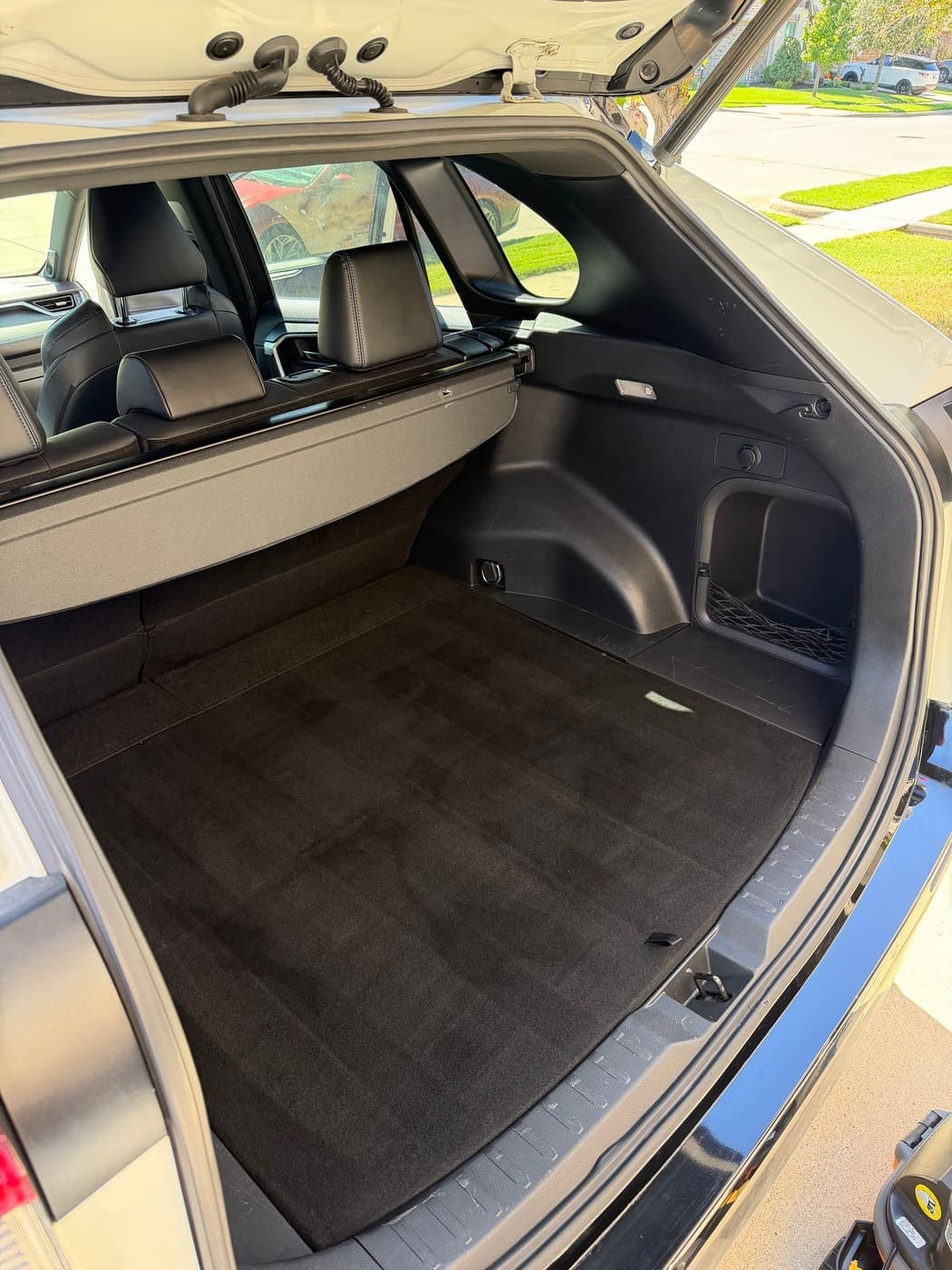 Toyota RAV4 cargo area carpet after cleaning