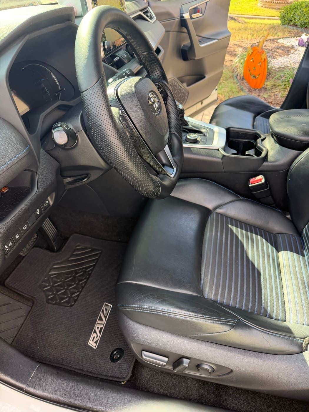 Toyota RAV4 driver seat with clean upholstery